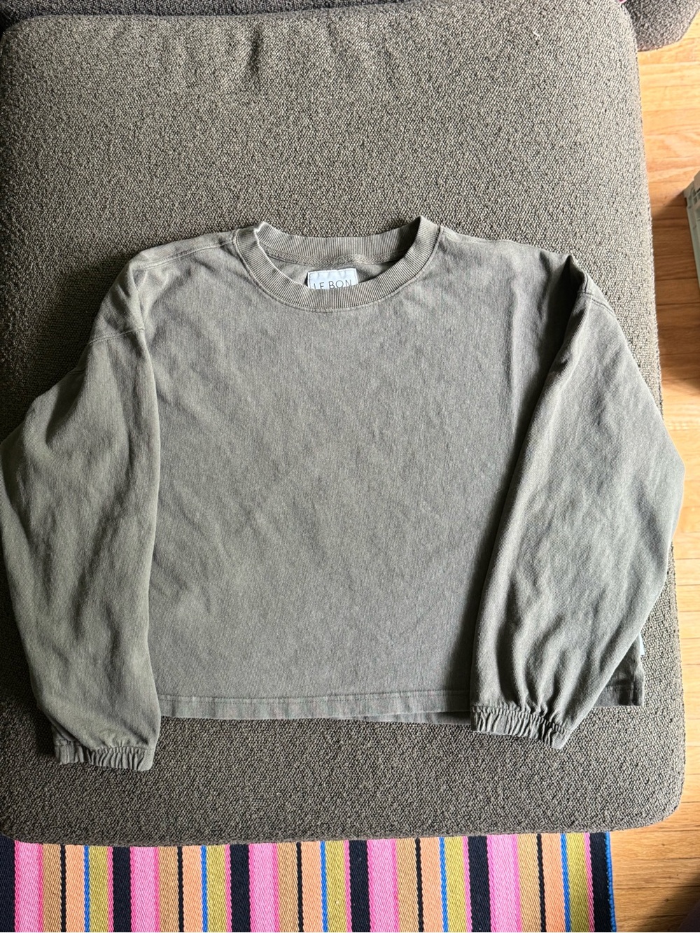 Le bon shoppe naturelle tee olive green